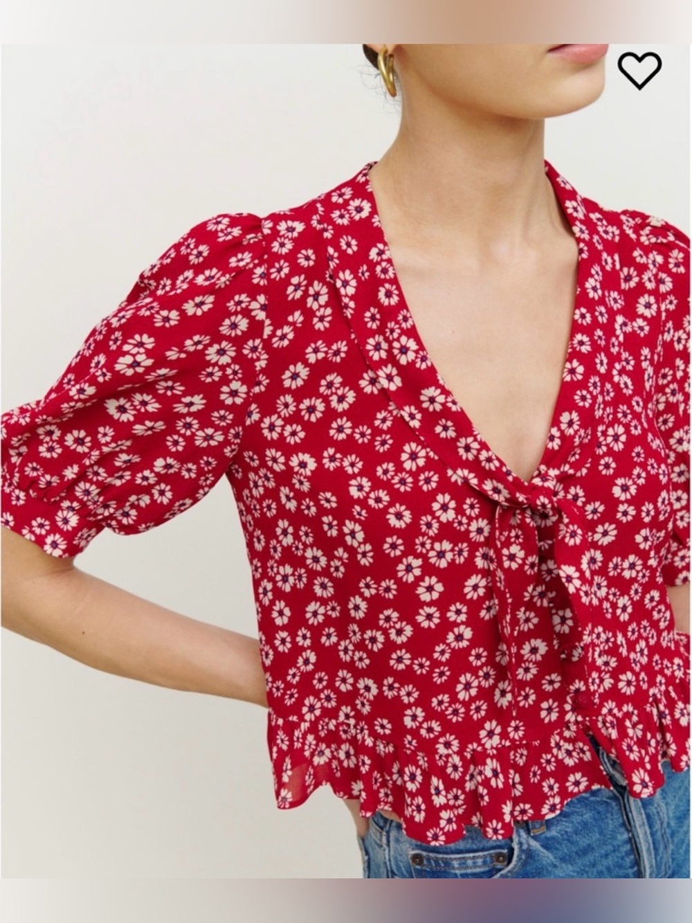 Reformation Sloane Top Medium in Jenna